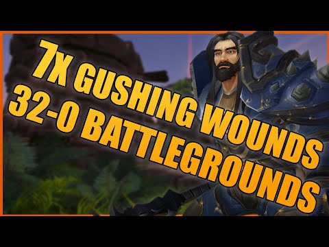 7x Gushing Wounds 32-0 Arms Warrior BG Ownage - WoW BFA 8.3 Warrior PvP