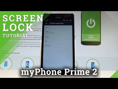 How to Set Up Screen Lock in myPhone Prime 2 - Pattern & Password |HardReset.info