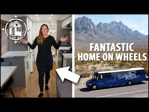 Luxury Tiny Home in the form of a school bus conversion