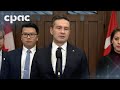 Conservative Leader Pierre Poilievre speaks with reporters on Parliament Hill – October 23, 2025