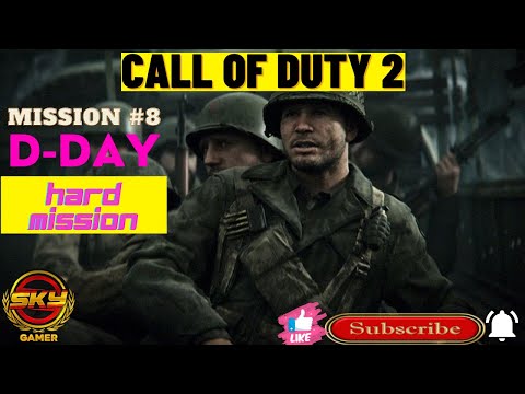 CALL OF DUTY 2 Mission #8 D-DAY (GAMEPLAY) No Commentry