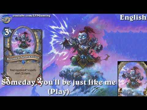 Hearthstone: Doomed Apprentice card sounds in 14 languages -Knights of the Frozen Throne