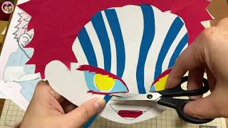 節分鬼のお面の作り方☆猗窩座で豆まきを楽しもう♪ きめつのやいばの工作 作業動画