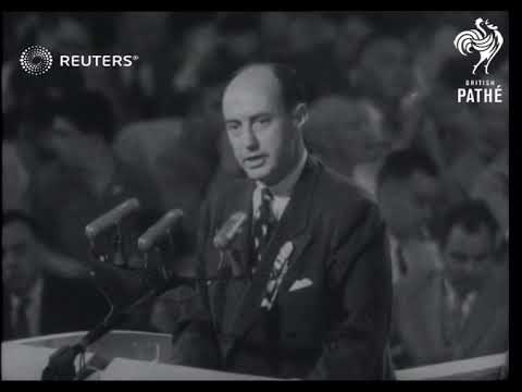 Who ran with Adlai Stevenson in 1952?