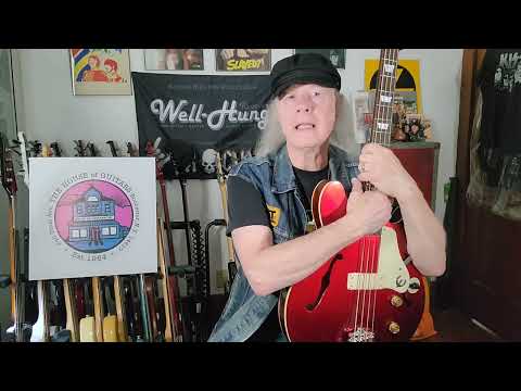 Review and demonstration of my '22  Epiphone Jack Casady bass.