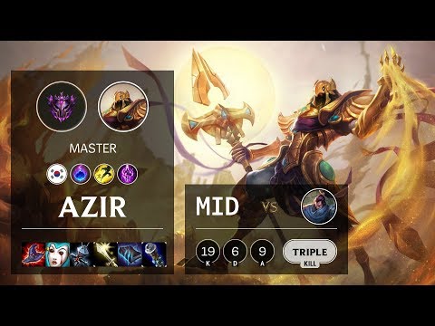 Azir Mid vs Yasuo - KR Master Patch 10.10