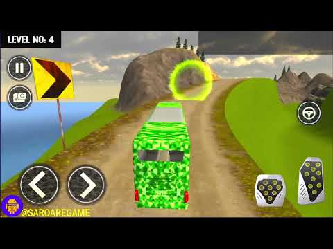 Army Soldier Bus Driving Games - Offroad US Army Bus Transport Duty Driver - Android GamePlay #3