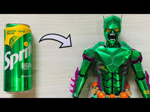 Homemade Armored Green Goblin Using Soda Cans | IronGoblin | Save Those Cans♻️