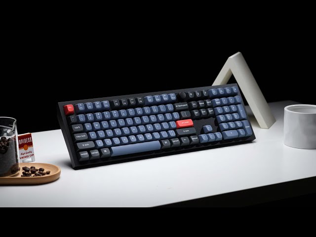 Keychron Q6 Pro QMK/VIA Teclado Mecânico Sem Fios Fully Assembled Knob Red RGB Preto Teclado Francês video