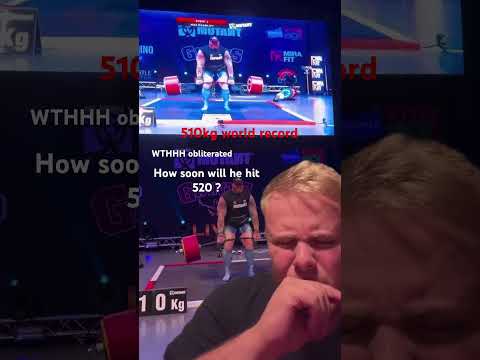 Thor 510kg world record deadlift reaction