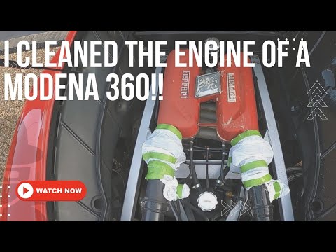 How to wash Ferrari 360 Engine bay