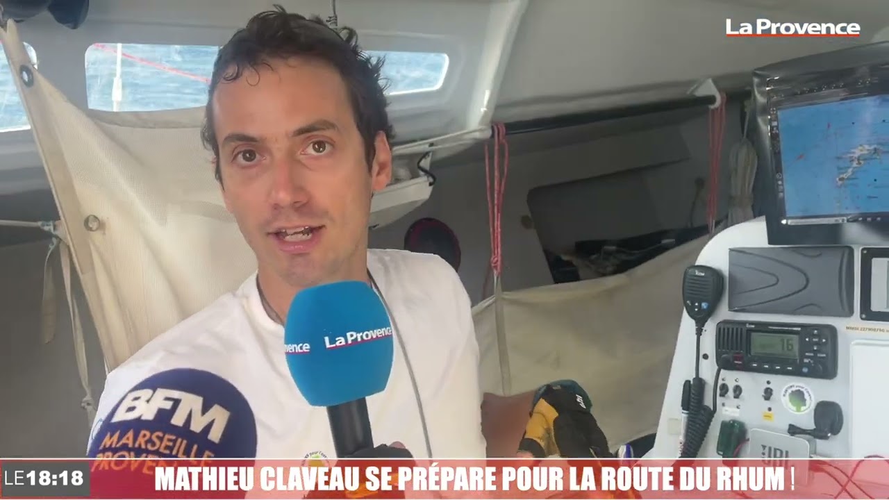 A Marseille, le skipper Mathieu Claveau se prépare pour la Route du Rhum !