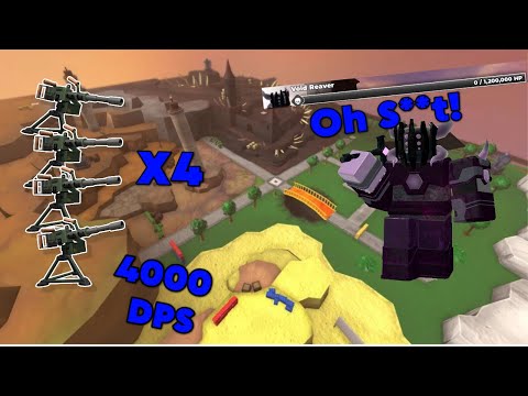 HARDCORE TRIUMPH With 4 GATLING GUNNERS | Roblox TDS