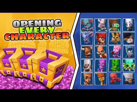 UNLOCKING every character in Zooba! Huge legendary crates OPENING!
