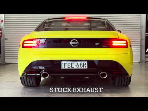 Nissan Z Invidia Exhaust vs Stock Exhaust