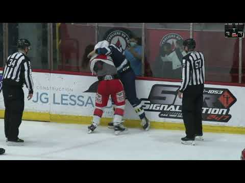 Danick Paquette vs Joakim Paradis + Danick Paquette agresseur sur Jean-Philippe Chabot - 05-11-21