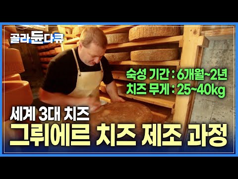 세계 3대 치즈는 어떻게 만들까? 전통방식으로 만드는 스위스 치즈 장인을 찾아가다! | 치즈 공장 | 그뤼예르 치즈 | 퐁듀 | 세계테마기행 | #골라듄다큐