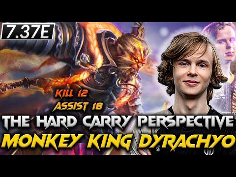 7.37E - Crazy Dyrachyo Monkey King The Hard Carry - Dota 2 Pro Full Gameplay (no commentary) | guide