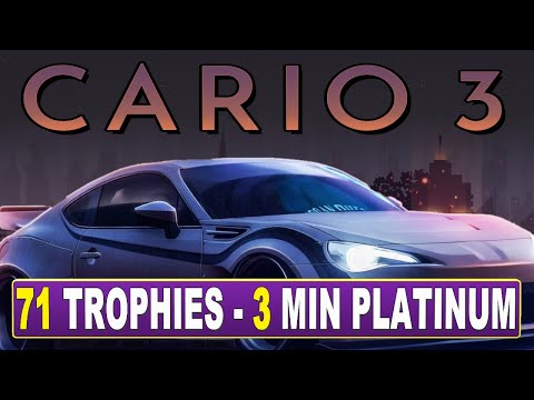 New Easy Platinum Game with 71 Trophies | Cario 3 Quick Trophy Guide - PS4, PS5