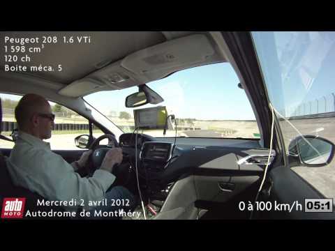 Peugeot 208 1.6 VTi (0 à 100 Km/h)