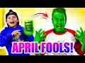 Sneaky Jokes On April Fools Day We Turned Dad Green