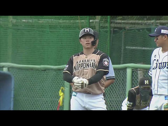 【ファーム】ファイターズ・梅林 追加点となるタイムリーヒットを放つ!! 2021/7/7 L-F(ファーム)