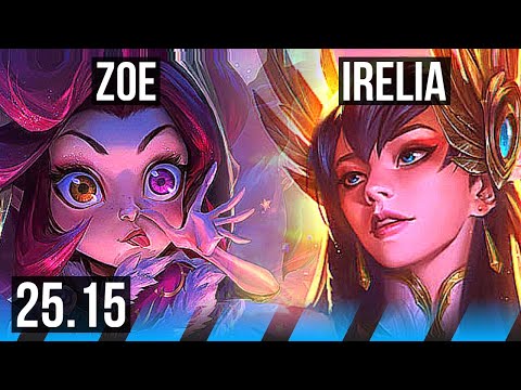 ZOE vs IRELIA (MID) | 11/1/8, Dominating | KR Master | 25.15
