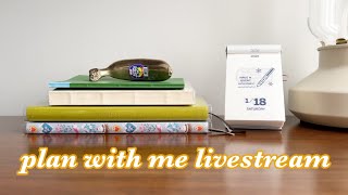 📚 Plan with me livestream! Setting up my EDC, Health + Wellness tracker, Meal planner | Hobonichi
