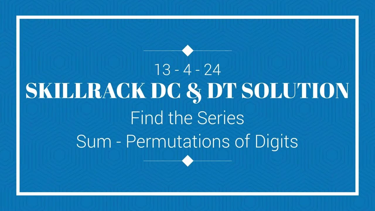 SKILLRACK DAILY CHALLENGE AND DAILY TEST SOLUTION | 13-04 | C++ | Java | Python