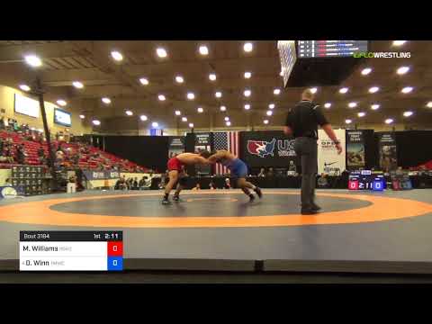 2018 Marine Corps US Open/Senior Men's Freestyle 92 Quarters - Matt Williams (Road) Vs. Deron Winn