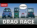 DRAG RACE: Citroen Ami vs Estrima Biro & more – mini electric car battle! | What Car?
