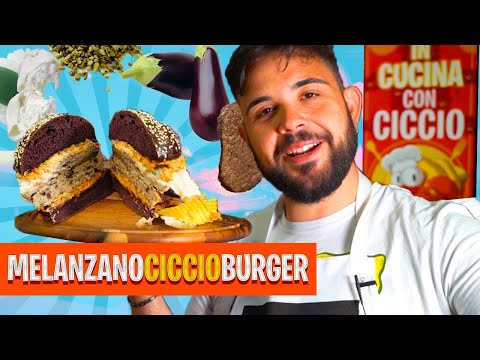 🍆 MELANZANOCICCIOBURGER - Cremosa Bontà con Stracciata e Pistacchi!🍔