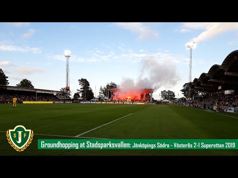 Groundhopping at Stadsparksvallen in Jönköping Sweden | Jönköpings Södra IF – Västerås SK 2-1 2019