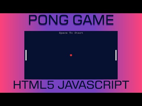 Pong Game Tutorial In Javascript Html5