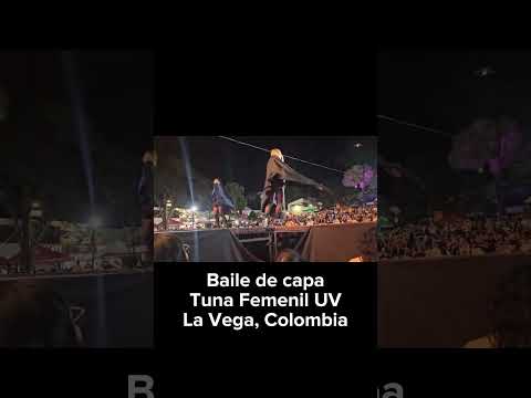Baile de capa, Tuna Femenil #UV 💙💚 La Vega #Cundinamarca #Colombia