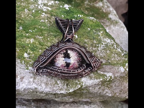 dragon eye part 1 Cabochon wire work jewelry