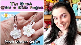 Stitch Marker Set #1 Crochet Flowers - The Great Odds & Ends Craft Project