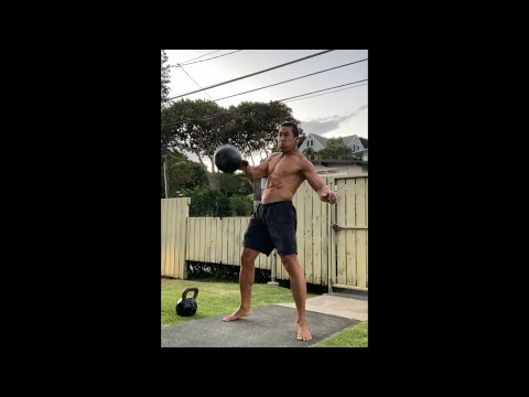 FitPro Hawaii Workout - 40 kg./88 lbs. Clean & Jerk, Snatch Practice - age 52, May 23, 2021, 6:58 pm