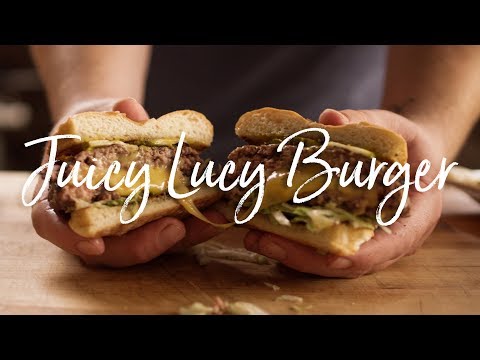 Juicy Lucy (or Jucy Lucy) Cheeseburger Recipe