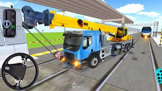 New Grove Mobile Crane Curvy Truck VS Train | 3D Driving Class | Best Android Gameplay Video 2025