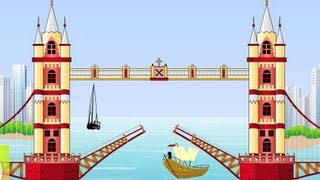 London Bridge is Falling Down Nursery Rhyme | Cartoon Animation Songs For Children