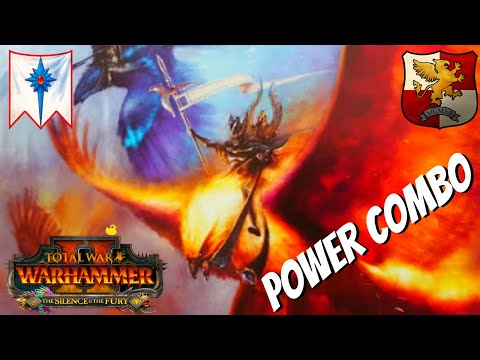 The STAR DRAGON TECLIS POWER COUPLE. High Elves VS Empire. Total War Warhammer 2, Multiplayer