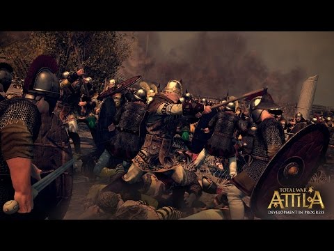 TOTAL WAR - ATTILA Massive Battle 8000 Barbarians Vs 800 Romans