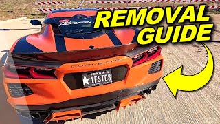 How to Remove Rear bumper on C8 Corvette. FULL GUIDE!