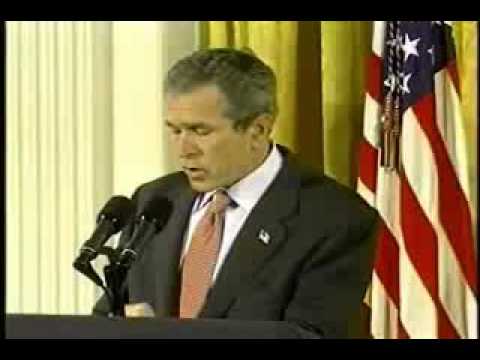 President George W. Bush Announces his Drug Control Policy Speech