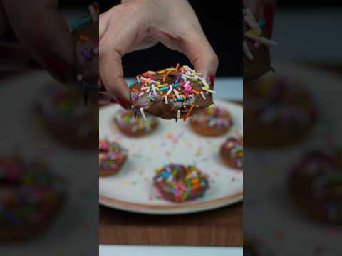 Homemade Bread Donut Recipe | Easy Chocolate Donut at Home 😋 #shorts