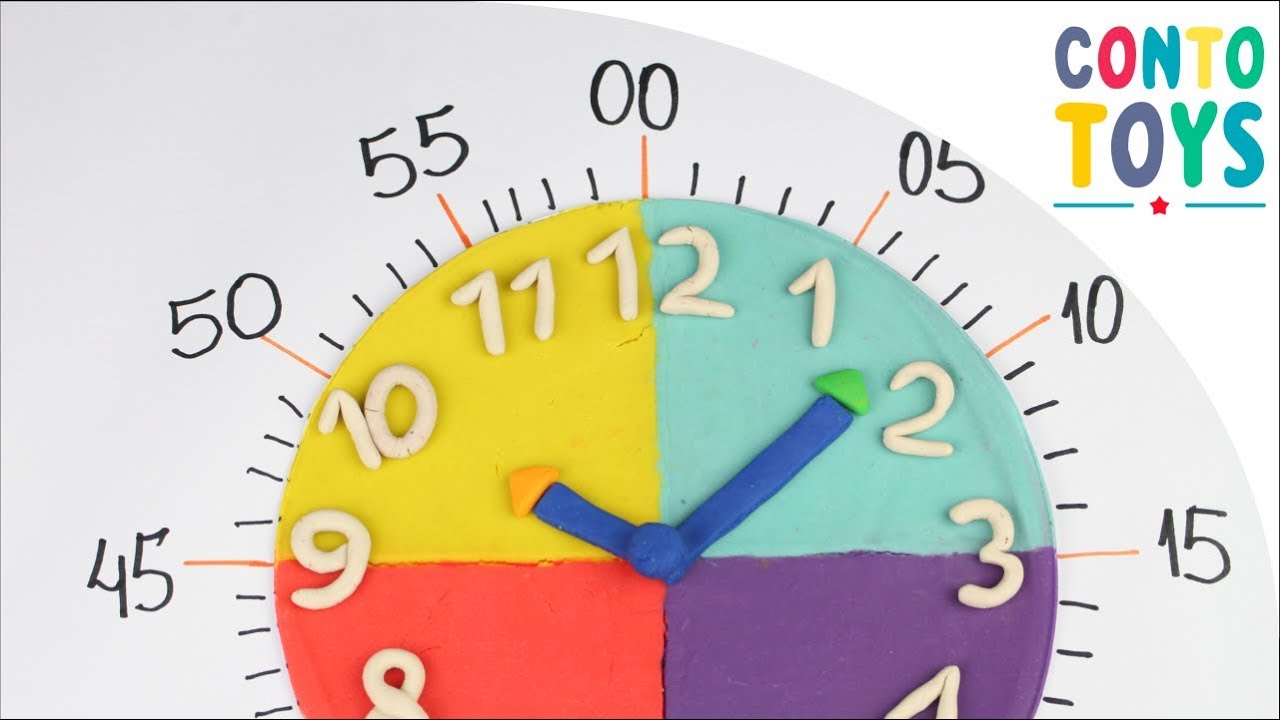 APRENDA A OLHAR HORAS E MINUTOS NO RELÓGIO DE PONTEIRO // CONTOTOYS