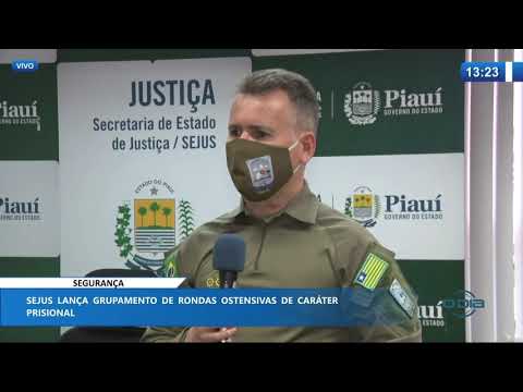 Secretaria de Justiça lança Grupamento de Rondas Ostensivas de Caráter Prisional 29 10 2020