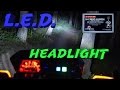TW200 - cyclops LED headlight bulb Install and test