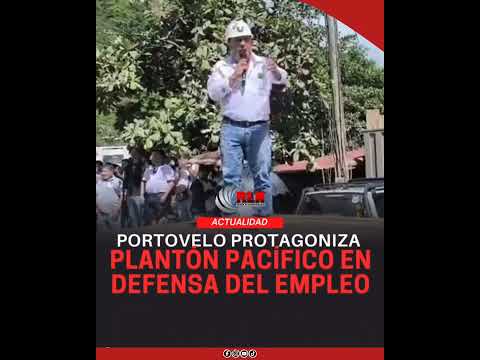 📍 Portovelo protagoniza plantón pacífico en defensa del empleo.